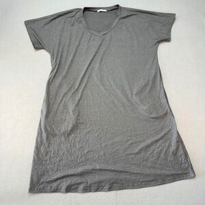 EKOUAER‎ Women's 2XL Gray V Neck Short Sleeve Casual T-Shirt Dress